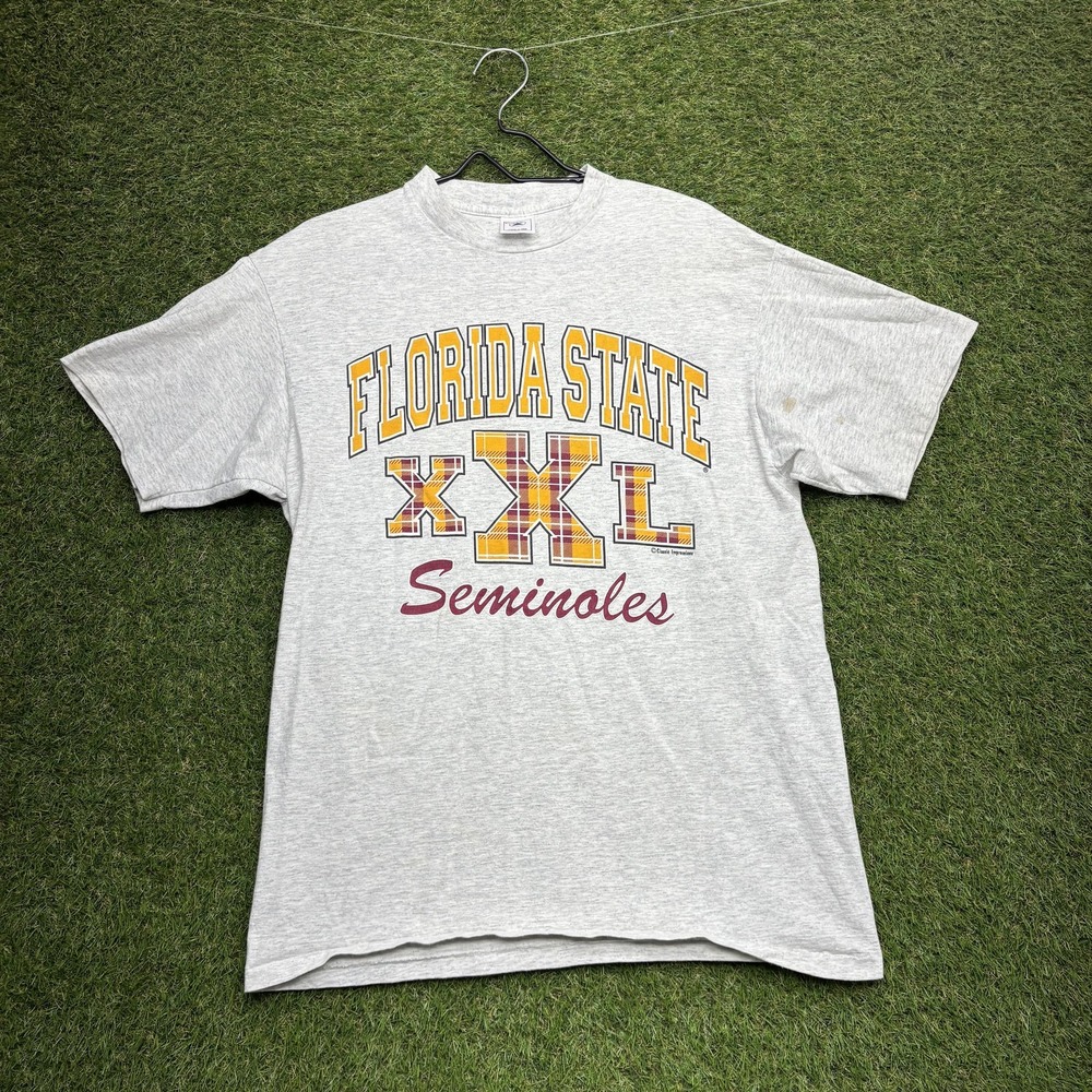Florida State Seminoles Shirt Mens XL NCAA Football College Plaid Graphic Tee